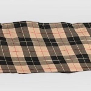 Burberry-Like (but NOT Burberry) Plaid Window Valence Features Black, Brown Red